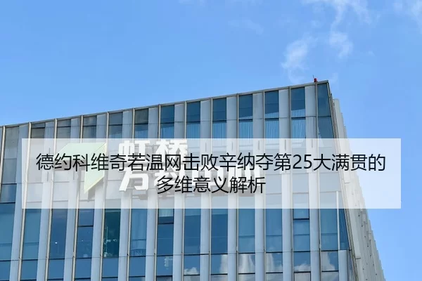 德约科维奇若温网击败辛纳夺第25大满贯的多维意义解析